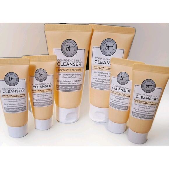 IT Cosmetics Confidence in a Cleanser Travel Size 0.6 oz - 1.7 oz Each, Set Of 6 - Picture 1 of 4